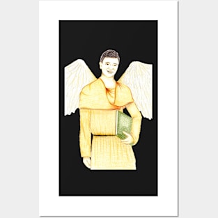 Archangel Jophiel Carrier of Wisdom- Orange Posters and Art